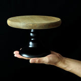 Maxbell Wood Cake Stand 10/12inch Wedding Cake Fondant Display Plate  Coffee 10inch