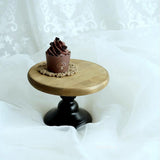 Maxbell Wood Cake Stand 10/12inch Wedding Cake Fondant Display Plate  Coffee 10inch