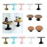 Maxbell Wood Cake Stand 10/12inch Wedding Cake Fondant Display Plate  Coffee 10inch