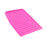 Maxbell Kitchen Plastic Dish Drainer Tray Large Sink Worktop Drying Rack Rose Red
