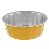 Maxbell Disposable Aluminum Foil Cups for Muffin Cupcake Bake Ramekin Cup  Yellow