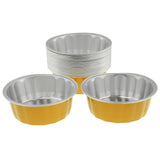 Maxbell Disposable Aluminum Foil Cups for Muffin Cupcake Bake Ramekin Cup  Yellow