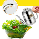 Maxbell Stainless Steel Olive Oil Vinegar Can Drizzler Cruet Bottle Oil Dispenser 32oz