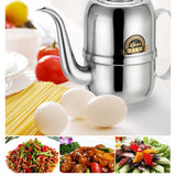 Maxbell Stainless Steel Olive Oil Vinegar Can Drizzler Cruet Bottle Oil Dispenser 32oz