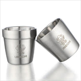 Maxbell Double Wall Wine Cup Stainless Steel Beer Mug Travel Drinking Glass B 185ml