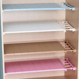 Maxbell 2pcs Expandable Shelf Closet Organizer Storage Adjustable Rack Rod 50-80cm
