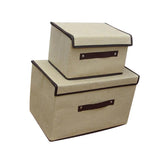 Maxbell Storage Box Holder Makeup Cosmetic Stationery Organizer Beige S+L - Aladdin Shoppers