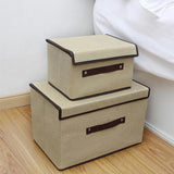 Maxbell Storage Box Holder Makeup Cosmetic Stationery Organizer Beige S+L - Aladdin Shoppers