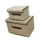 Maxbell Storage Box Holder Makeup Cosmetic Stationery Organizer Beige S+L - Aladdin Shoppers