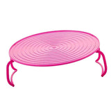Maxbell Microwave Oven Heating Shelf Heating Kitchen Tray Oven Cooking Rack Rose Red