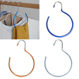 Maxbell 4pcs Tie Scarf Tie Clothes Storage Rack Blue