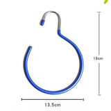 Maxbell 4pcs Tie Scarf Tie Clothes Storage Rack Blue
