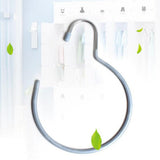 Maxbell 2pcs Tie Scarf Tie Clothes Storage Rack Silver