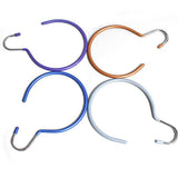 Maxbell 2pcs Tie Scarf Tie Clothes Storage Rack Silver