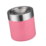 Maxbell Stainless Steel Ashtray Desktop Mini Trash Can Stand Holder Ash Tray Pink - Aladdin Shoppers