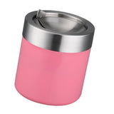 Maxbell Stainless Steel Ashtray Desktop Mini Trash Can Stand Holder Ash Tray Pink - Aladdin Shoppers