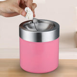 Maxbell Stainless Steel Ashtray Desktop Mini Trash Can Stand Holder Ash Tray Pink - Aladdin Shoppers