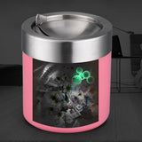 Maxbell Stainless Steel Ashtray Desktop Mini Trash Can Stand Holder Ash Tray Pink - Aladdin Shoppers