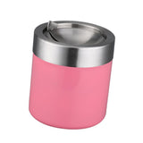 Maxbell Stainless Steel Ashtray Desktop Mini Trash Can Stand Holder Ash Tray Pink - Aladdin Shoppers