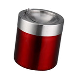 Maxbell Stainless Steel Ashtray Desktop Mini Trash Can Stand Holder Ash Tray Red
