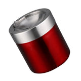 Maxbell Stainless Steel Ashtray Desktop Mini Trash Can Stand Holder Ash Tray Red