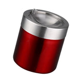 Maxbell Stainless Steel Ashtray Desktop Mini Trash Can Stand Holder Ash Tray Red