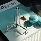 Maxbell Iron Display Stand, Easel Plate Display Holder, Displays Card, Cookie Silver