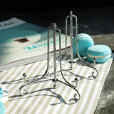 Maxbell Iron Display Stand, Easel Plate Display Holder, Displays Card, Cookie Silver