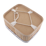 Maxbell Weaving Storage Basket Bamboo Handmade Snacks Toys Storage Box 20x16x10cm