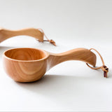 Maxbell Wooden Ladle Hanheld Rice Ladle Sauna  Beech Spoon Japanese Tea Ladle