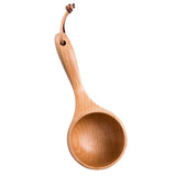 Maxbell Wooden Ladle Hanheld Rice Ladle Sauna  Beech Spoon Japanese Tea Ladle