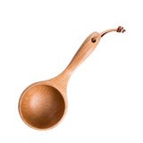 Maxbell Wooden Ladle Hanheld Rice Ladle Sauna  Beech Spoon Japanese Tea Ladle