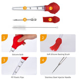 Maxbell 4-in-1 Turkey Baster Cooking Meat Poultry Marinade Injector Food Flavor