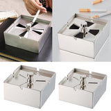 Maxbell Stainless steel Rotating Windbreak Ashtray with Cover Car Ashtray S - Aladdin Shoppers