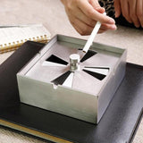Maxbell Stainless steel Rotating Windbreak Ashtray with Cover Car Ashtray S - Aladdin Shoppers