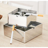 Maxbell Stainless steel Rotating Windbreak Ashtray with Cover Car Ashtray S - Aladdin Shoppers