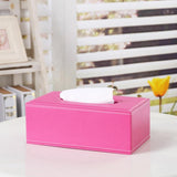 Maxbell Tissue Box Dispenser Case Napkin Holder Home Office Car Accessory Rose Pink