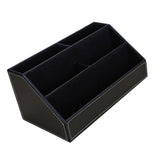 Maxbell PU Desk Organizer Phone Remote Control Holder Stationery Storage Box Black - Aladdin Shoppers