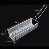 Maxbell 304 Frying Basket French Fries Cooking Basket Chips Strainer Chicken Cooking