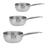 Maxbell Stainless Steel Sauce Pan Nonstick Milk Pan Kitchen Tools 18x8cm - Aladdin Shoppers