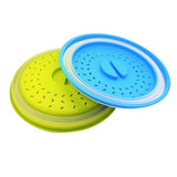 Maxbell 2 in 1 Collapsible Microwave Cover Foldable Nonslip Colander Strainer Yellow - Aladdin Shoppers