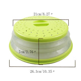 Maxbell 2 in 1 Collapsible Microwave Cover Foldable Nonslip Colander Strainer Yellow - Aladdin Shoppers