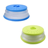 Maxbell Maxbell 2 in 1 Collapsible Microwave Cover Foldable Nonslip Colander Strainer Yellow