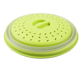 Maxbell 2 in 1 Collapsible Microwave Cover Foldable Nonslip Colander Strainer Yellow - Aladdin Shoppers