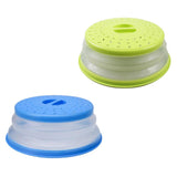 Maxbell 2 in 1 Collapsible Microwave Cover Foldable Nonslip Colander Strainer Yellow - Aladdin Shoppers