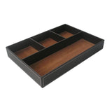Maxbell 4 Slots Leather Tray Stationery Organizer Storage Box Pencil Holder Coffee - Aladdin Shoppers