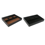 Maxbell 4 Slots Leather Tray Stationery Organizer Storage Box Pencil Holder Coffee - Aladdin Shoppers