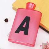 Maxbell Plastic Flat Water Cup Insulate Beer Mug Outdoor Sports Kettle Red A - Aladdin Shoppers