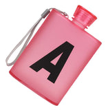 Maxbell Plastic Flat Water Cup Insulate Beer Mug Outdoor Sports Kettle Red A - Aladdin Shoppers