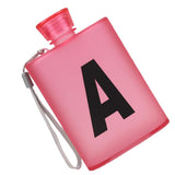 Maxbell Plastic Flat Water Cup Insulate Beer Mug Outdoor Sports Kettle Red A - Aladdin Shoppers